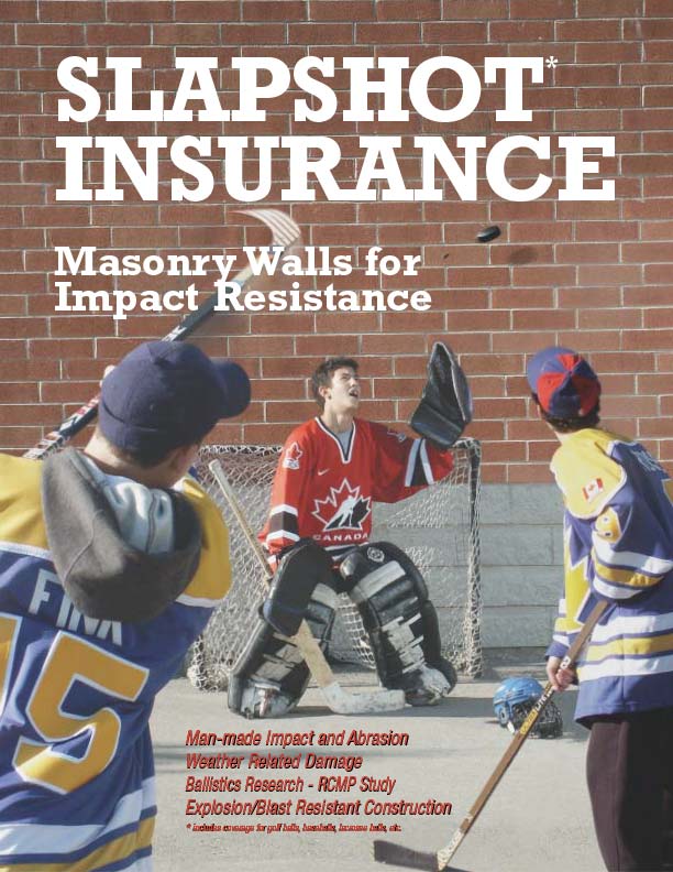 Clay Brick Walls for Slapshot Insurance